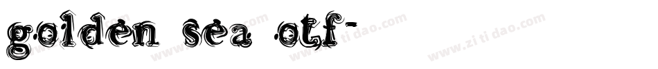 golden sea otf字体转换